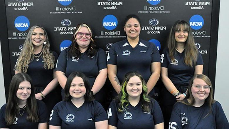 Penn State Altoona's women's bowling team